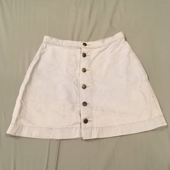 American Apparel Button Down Mini Skirt - Picture 1 of 5